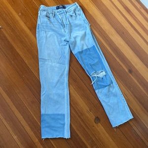 Ultra high rise vintage straight jeans